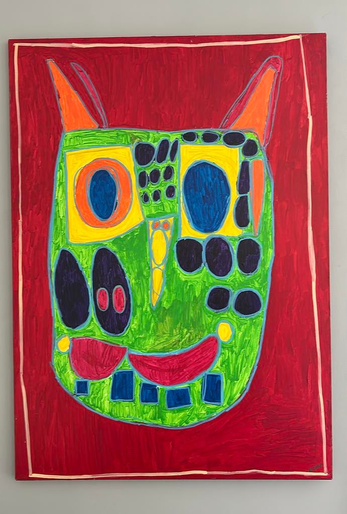Schilderij 140x100, Huis en Inrichting, Woonaccessoires | Schilderijen, Tekeningen en Foto's, Gebruikt, Ophalen of Verzenden, Schilderij