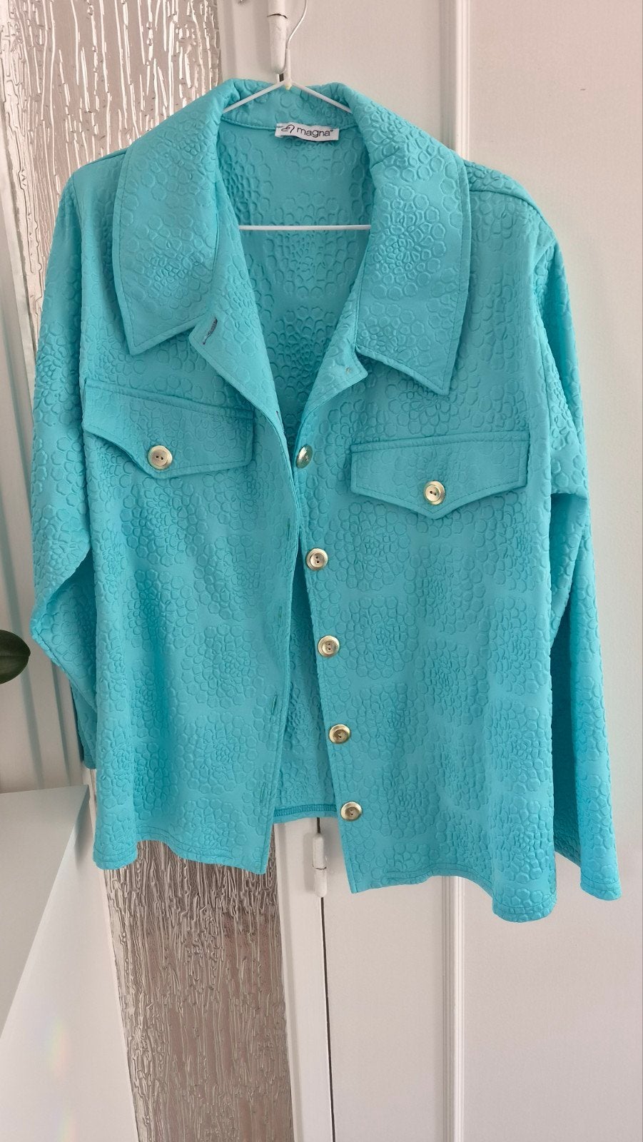 Magna jasje turquoise maat 52, Overige kleuren, Maat 46/48 (XL) of groter, Ophalen of Verzenden, Magna