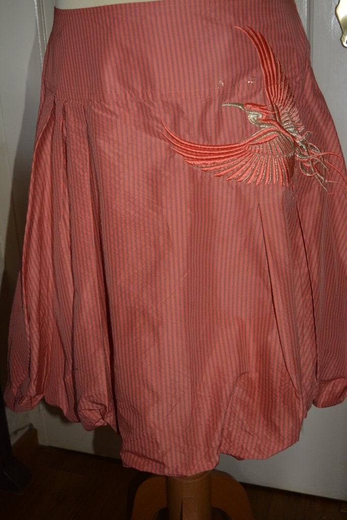 Airfield, leuke vlotte ballonrok met stiksel, mt 40, Maat 38/40 (M), Oranje, Ophalen of Verzenden, Zo goed als nieuw
