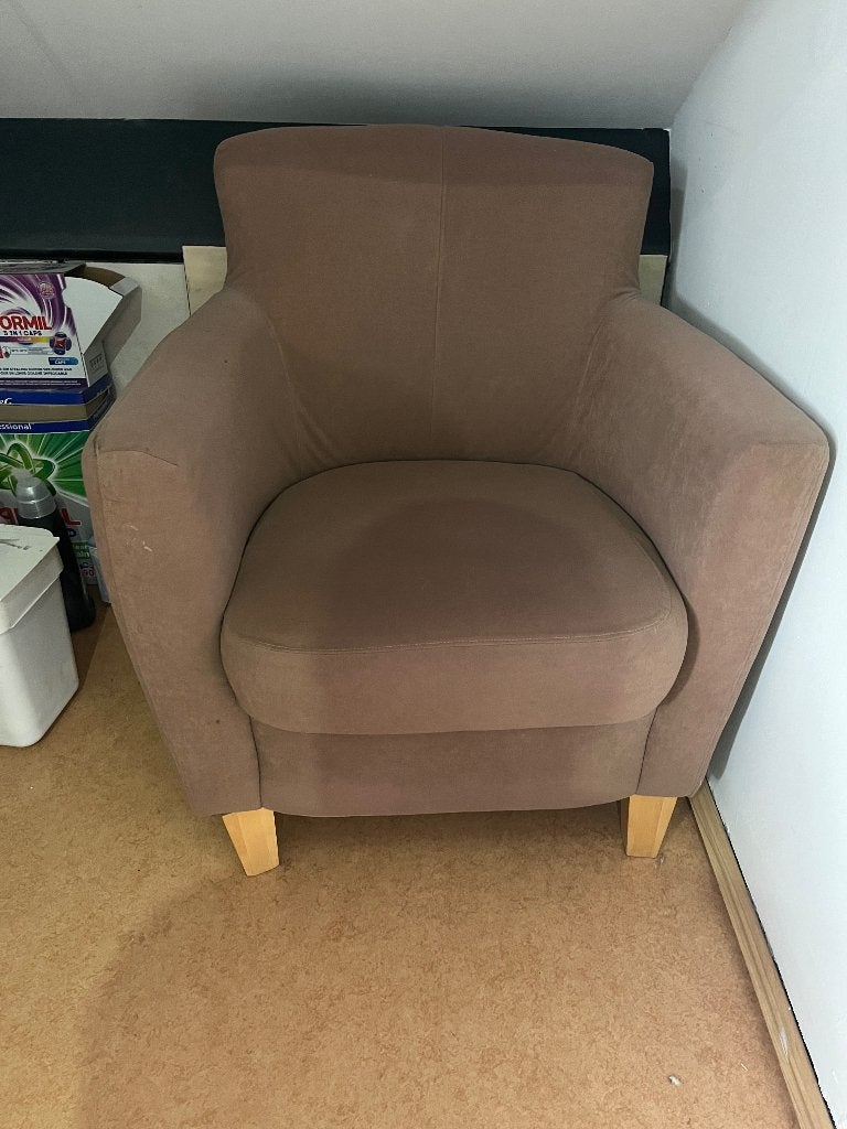 fauteuil slaapkamer, Ophalen, Gebruikt, 75 tot 100 cm, 50 tot 75 cm