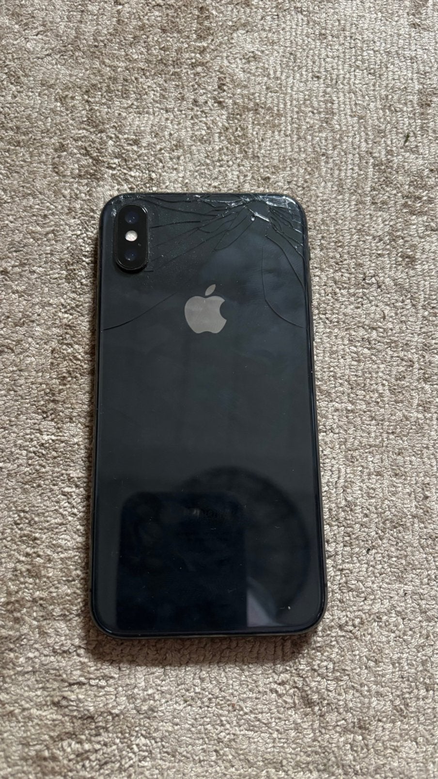 Apple Iphone X - Opknapper/Onderdelen - Touchscreen werkt!, Telecommunicatie, Ophalen, Gebruikt, Zwart, 78 %