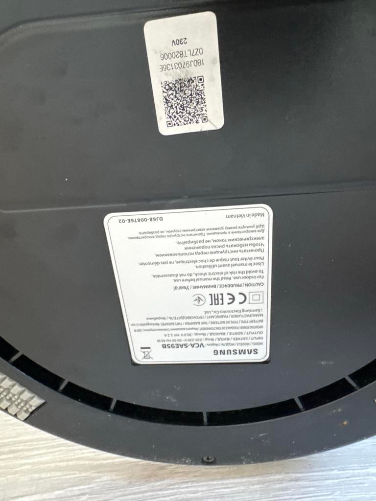 Samsung Bespoke Jet Pro Extra VS20A95973B/WA Steelstofzuiger, Gebruikt, Automatisch legen, Ophalen of Verzenden, Reservoir