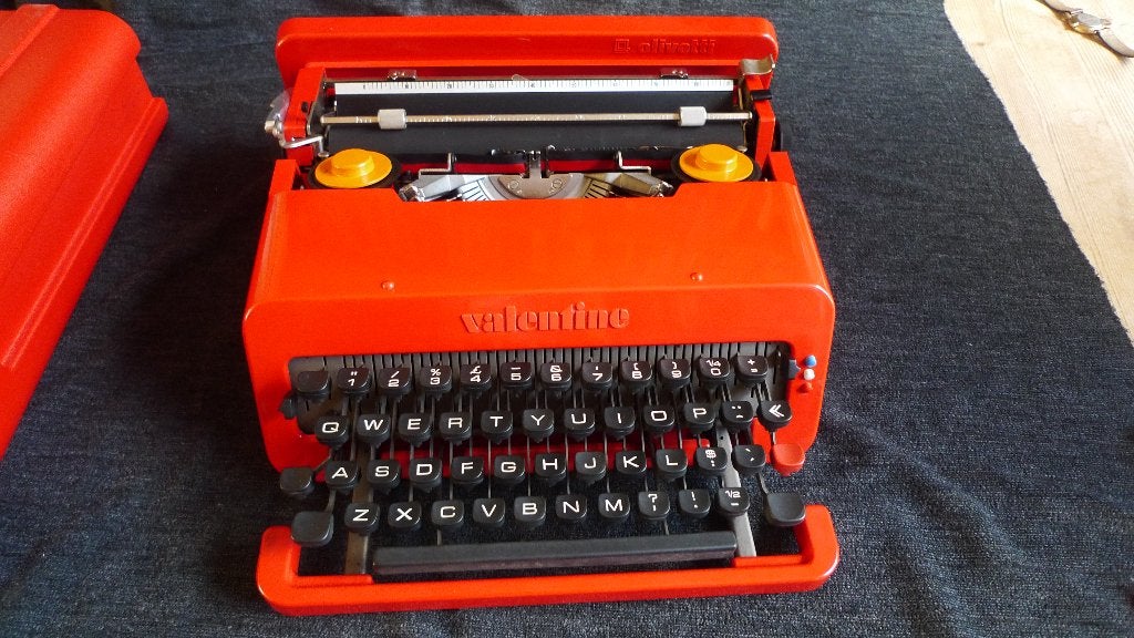 Olivetti Valentine typemachine, Diversen, Typemachines, Ophalen of Verzenden, Gebruikt