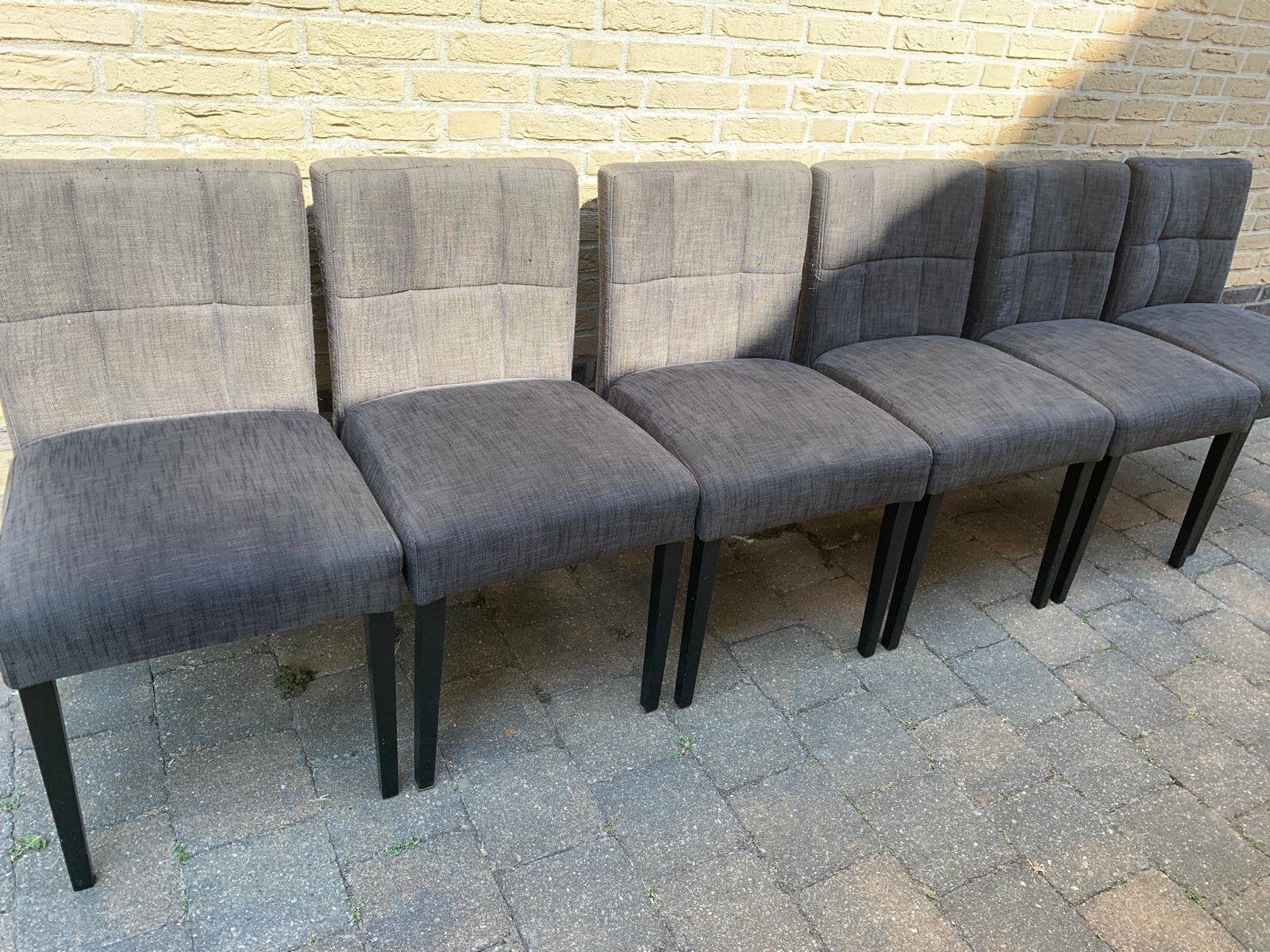 6 stoelen met lichte gebruikssporen, Ophalen, Gebruikt, Vijf, Zes of meer stoelen, Stof