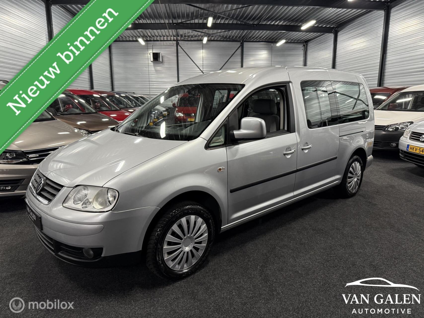 Volkswagen Caddy Maxi 1.6 Comfortline 7P Airco|Clima|APK, Voorwielaandrijving, 12 maanden, Gebruikt, 7 stoelen