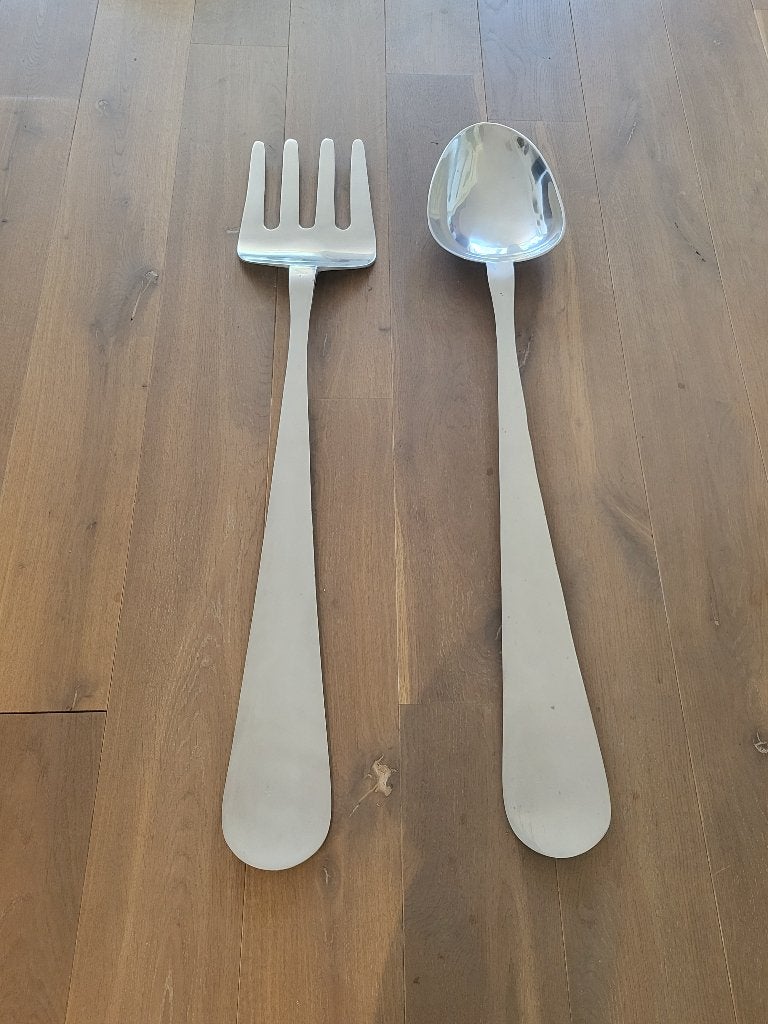 Accessoires voor je keuken lepel &vork, Ophalen, Gebruikt, Zilver, Metaal