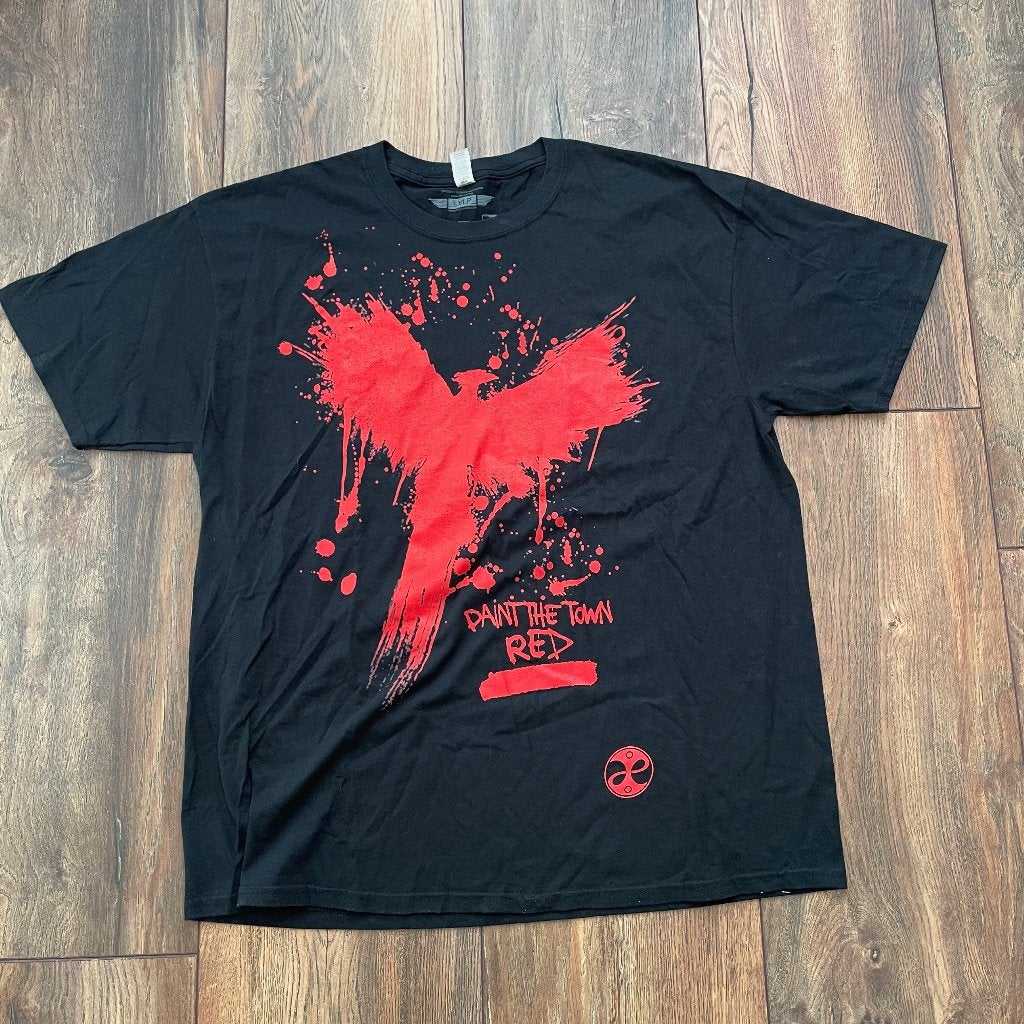 Deadstock Paint the Town Red Game T-Shirt - Maat L - A-323, Maat 52/54 (L), LVLP Fable 3, Verzenden, Zwart