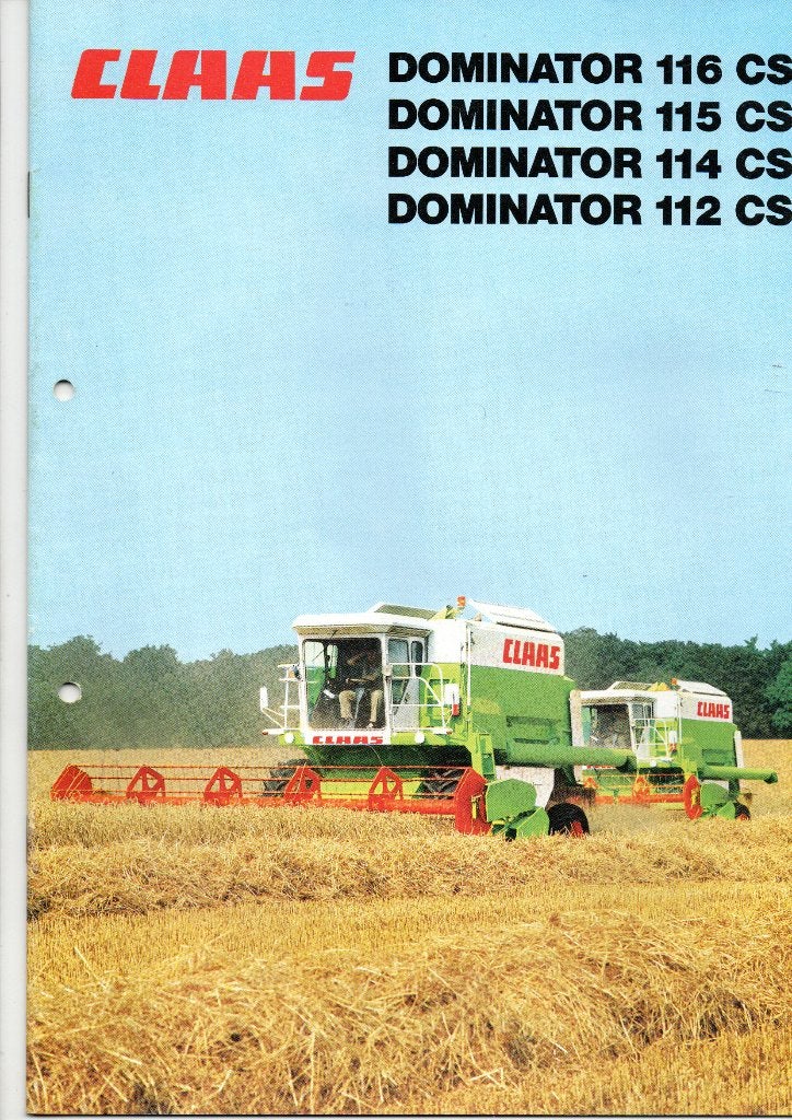 folder / brochure Claas dominator maaidorsers ., Ophalen of Verzenden, Zo goed als nieuw