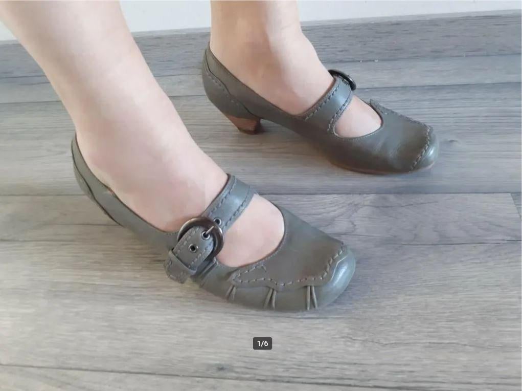 5th Avenue Grijs / Groene Schoenen met Lage Hak, Maat 41, Schoenen met lage hakken, Zwart, Ophalen of Verzenden, 5th Avenue