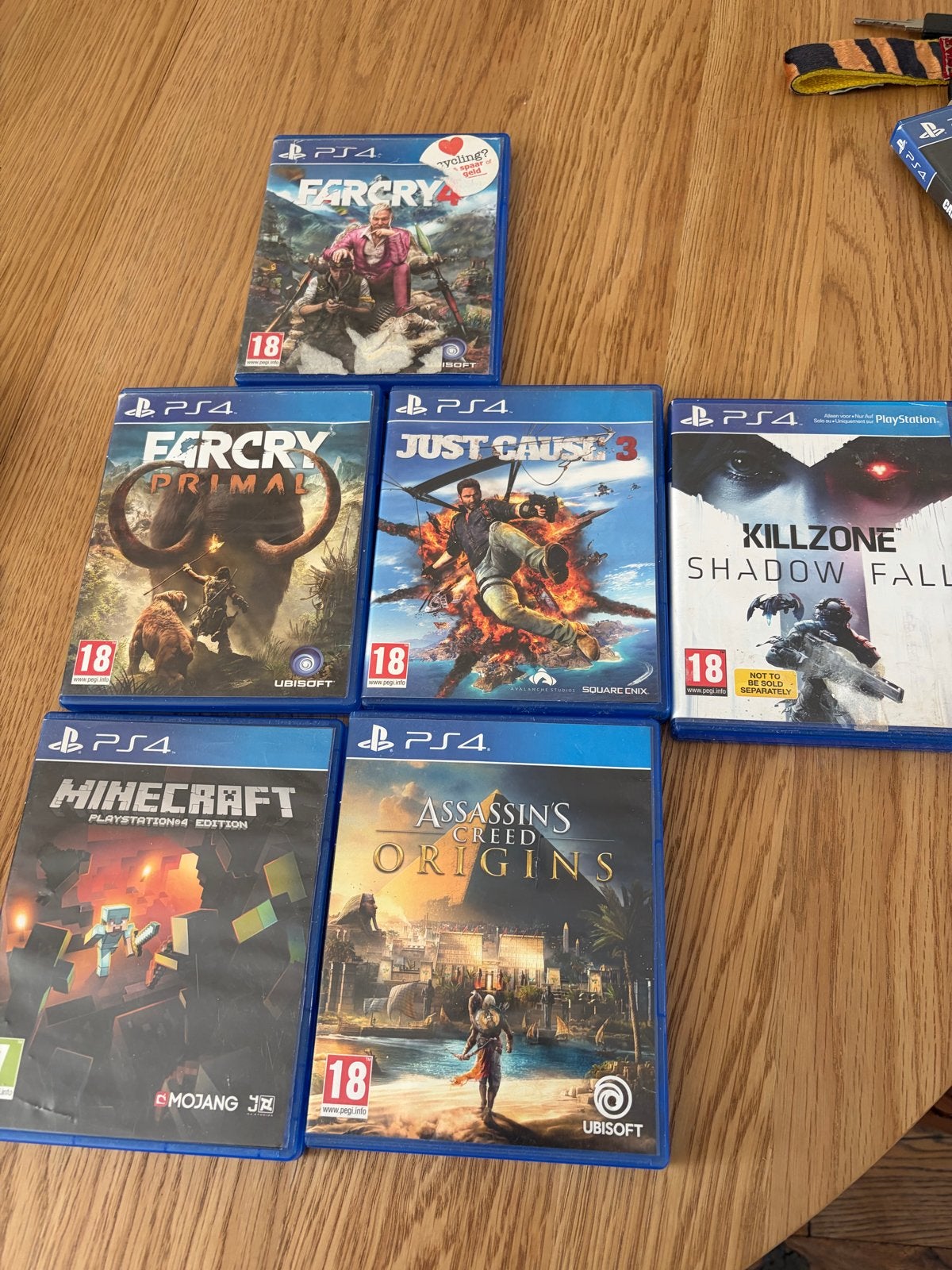 PS4 Spellen Bundel - Far Cry, Minecraft, Assassin's Creed, Ophalen of Verzenden, Gebruikt, Avontuur en Actie, Vanaf 18 jaar