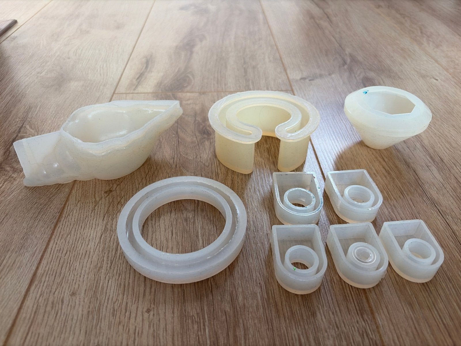 Siliconen mallen voor gieten (o.a. Resin), Ophalen of Verzenden, Zo goed als nieuw, Rubber, Herbruikbaar