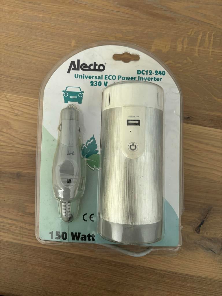 Alecto DC12-240 Power Inverter 12V naar 230V met USB, Ophalen of Verzenden, Nieuw