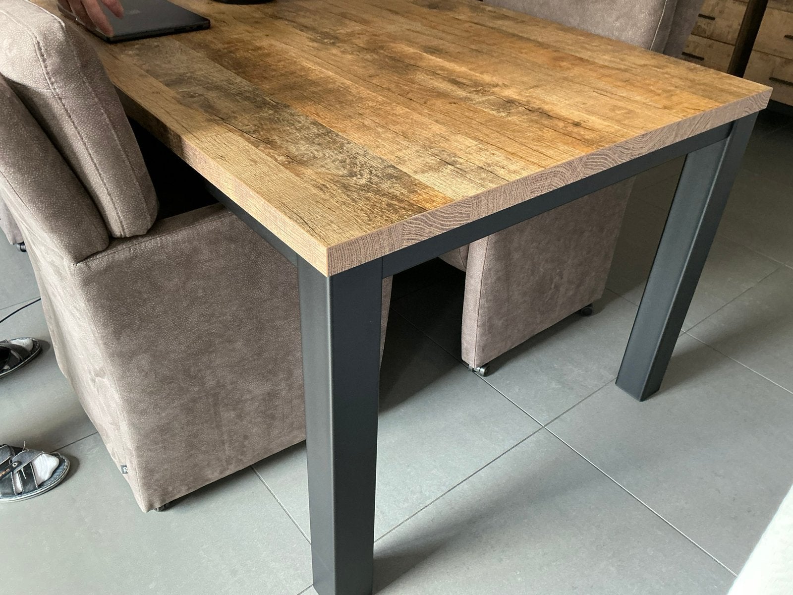 Eettafel, Ophalen, 100 tot 150 cm, Overige materialen, 200 cm of meer