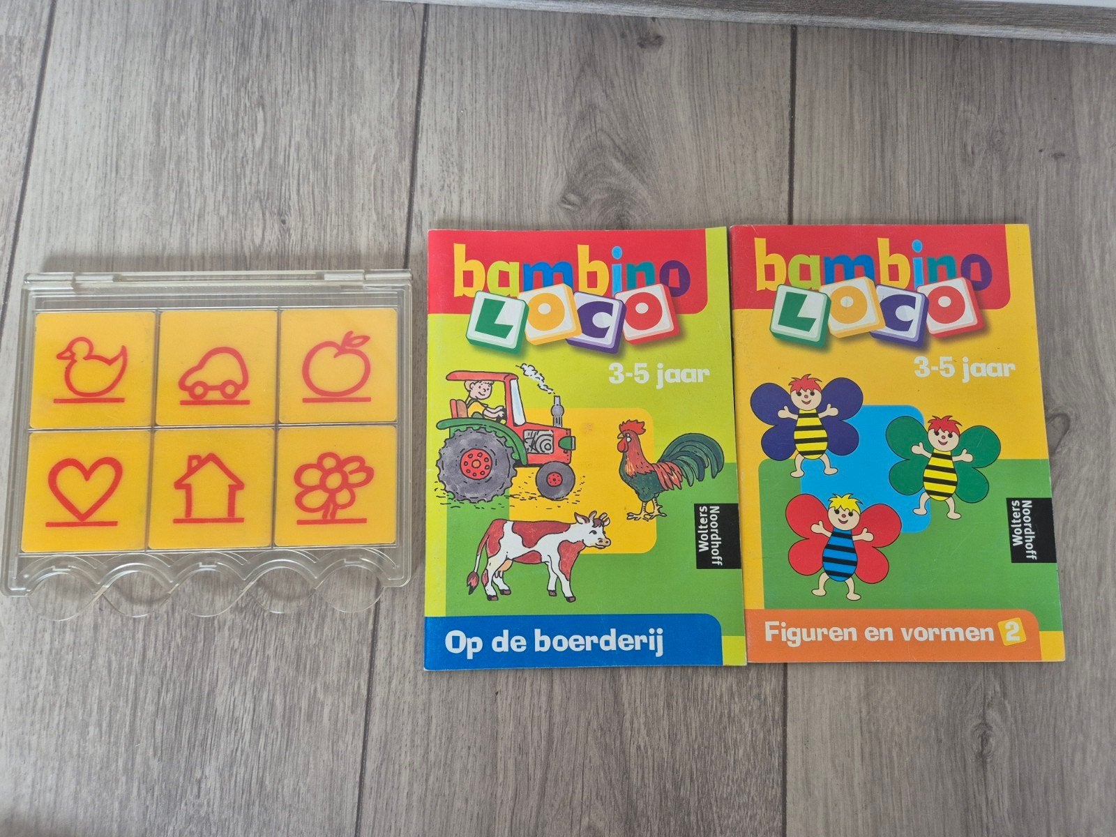 Bambino Loco: Op de boerderij & Figuren en vormen 2, Ophalen of Verzenden, Zo goed als nieuw, Puzzelen