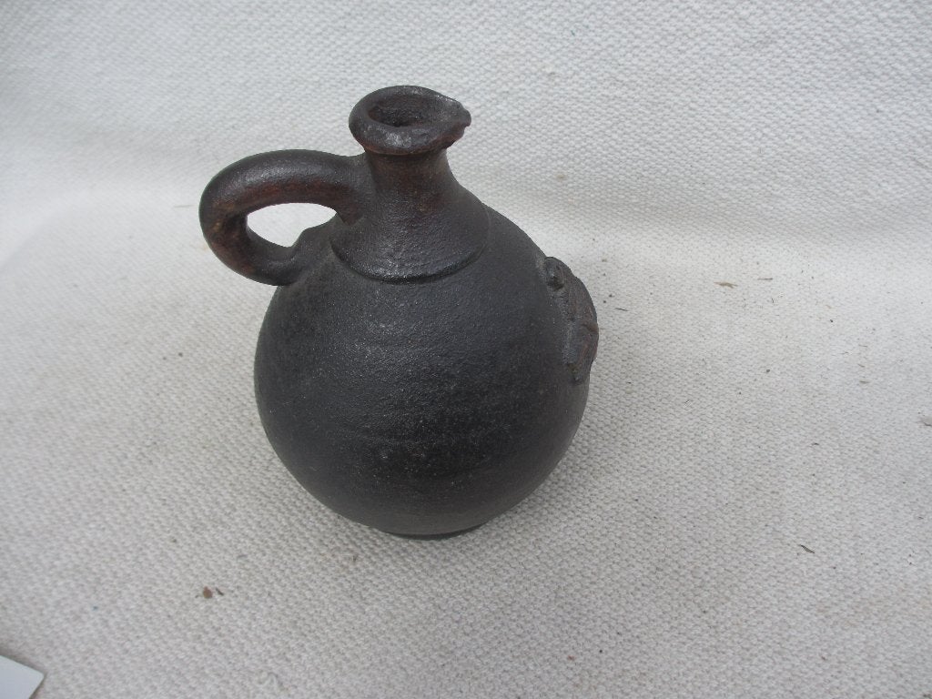 Vintage wijwaterkruik Terraco de Draak St Joris Beesel, Ophalen of Verzenden