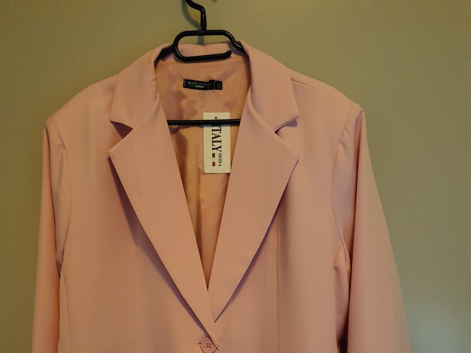 Roze blazer nieuw maat XXL valt ruim, Maat 46/48 (XL) of groter, Nieuw, Roze, Italy Moda