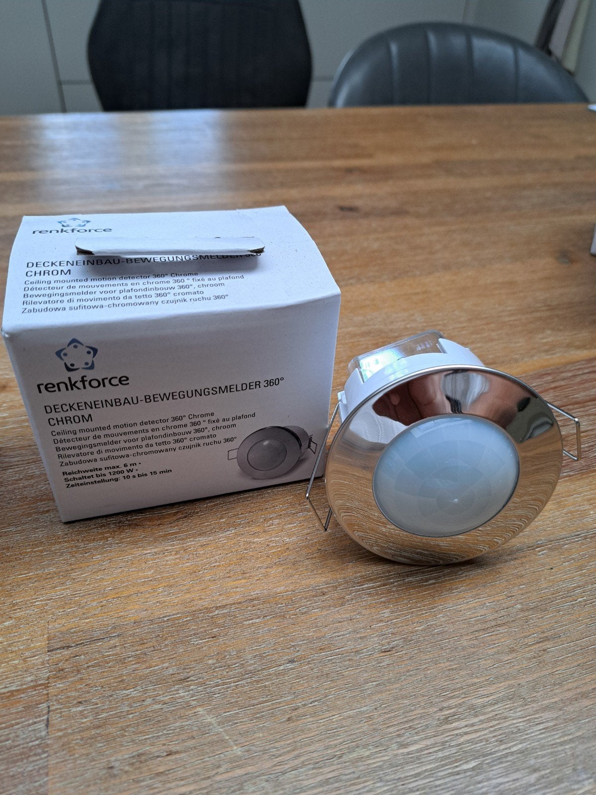 Renkforce Plafond Bewegingsmelder - Nieuw in doos, Doe-het-zelf en Verbouw, Elektra en Kabels, Ophalen, Nieuw, Overige merken