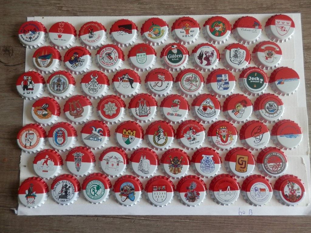 60 kroonkurken bier Gilden Kölsch karneval carnaval 2015, Ophalen of Verzenden, Nieuw, Overige typen, Overige merken