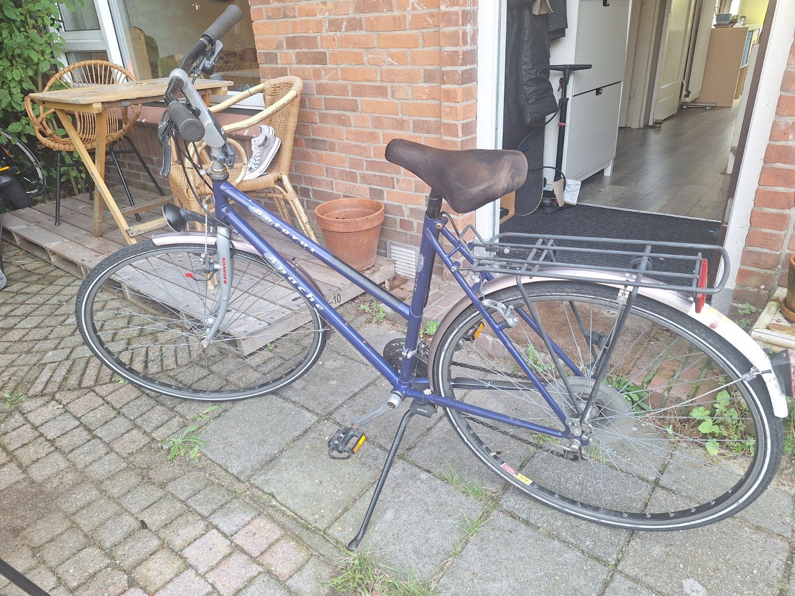 Batavus Apache damesfiets - opknapper, Fietsen en Brommers, Gebruikt, Velgrem, Versnellingen, Batavus