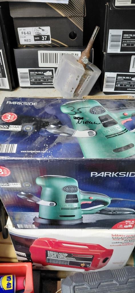 Nieuwe Parkside schuurmachine - 600W, Doe-het-zelf en Verbouw, Gereedschap | Schuurmachines, Ophalen of Verzenden, Nieuw, 600 tot 1200 watt