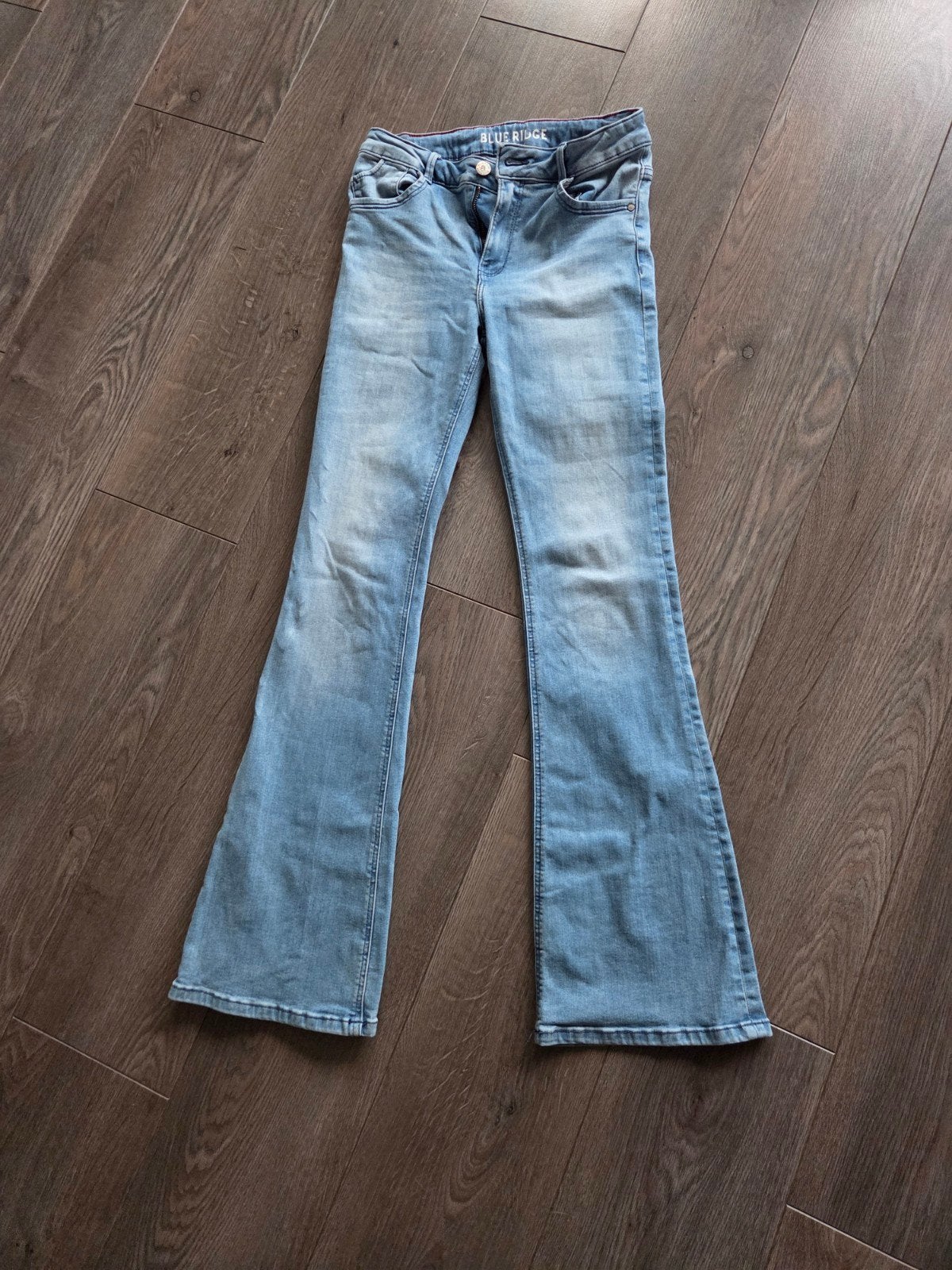 flared broek, Ophalen of Verzenden, Zo goed als nieuw, Blauw, W27 (confectie 34) of kleiner