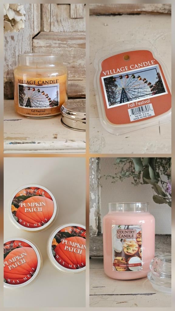 Village candle / Kringle Candle / Country Candle geurkaarsen, Huis en Inrichting, Woonaccessoires | Kandelaars en Kaarsen, Nieuw