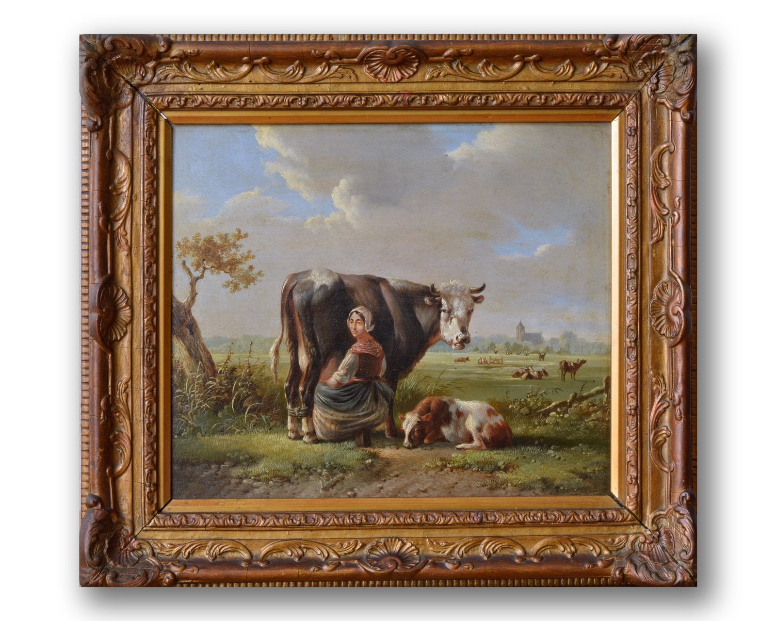 Albertus Verhoesen, Ophalen, Paneel, Oud hollands, Dieren