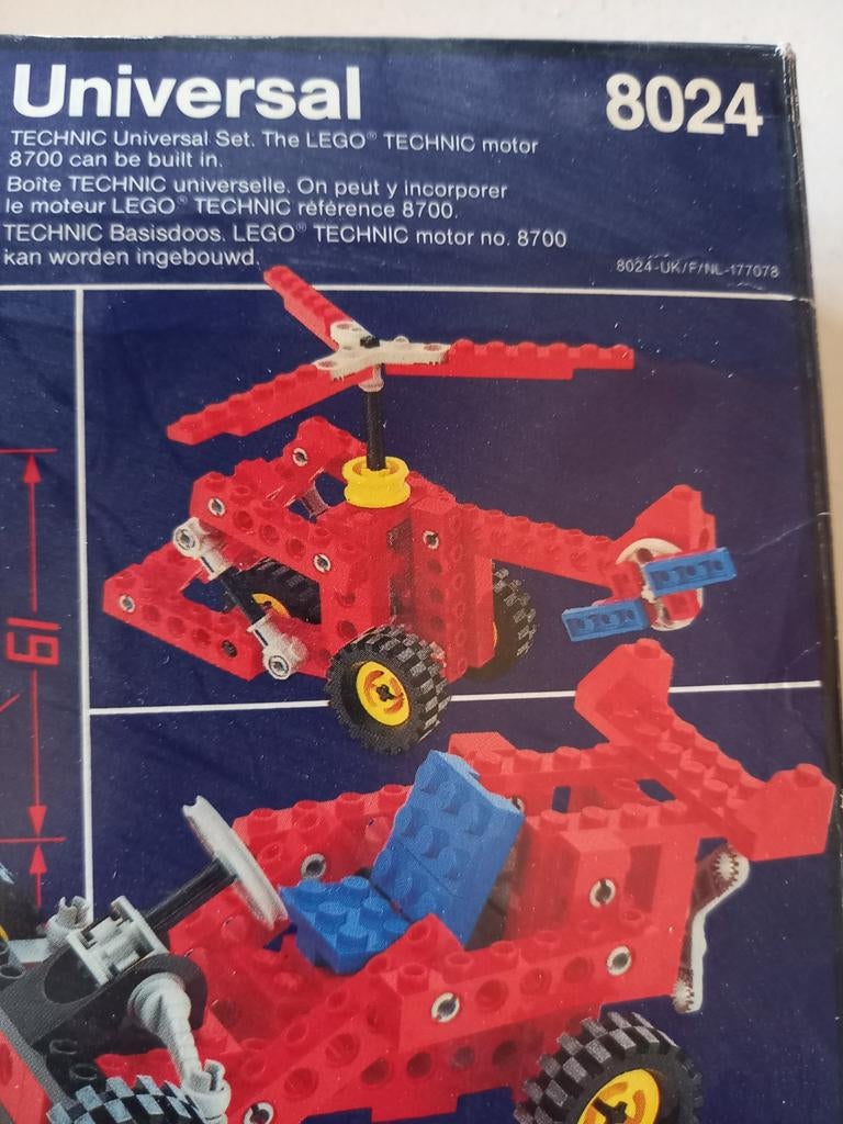 LEGO Technic Universal Set 8024 - Vintage Bouwset, Gebruikt, Lego, Ophalen of Verzenden, Technic