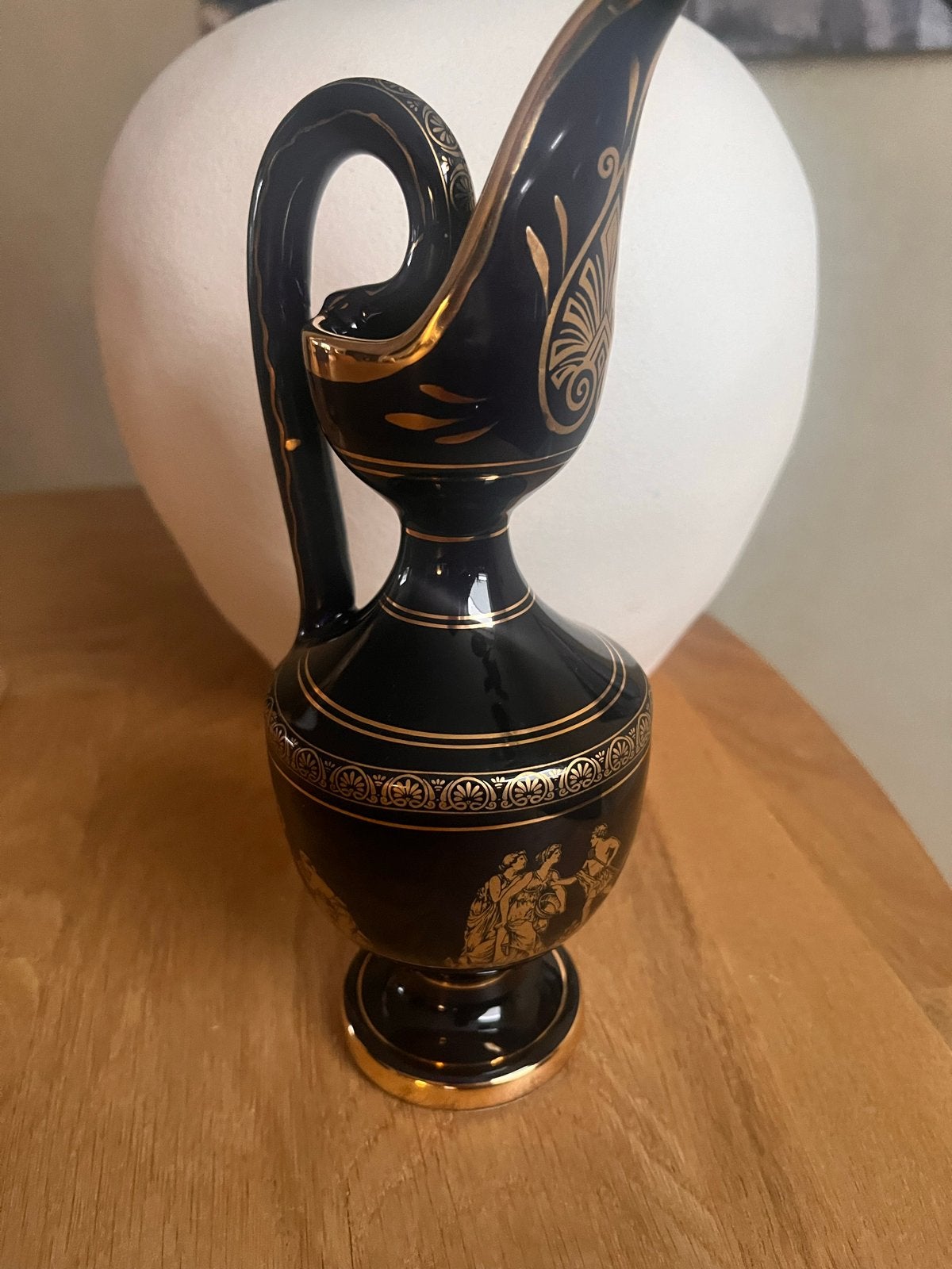 Vintage Griekse Vaas - Handgemaakt Manousakis Keramik, Antiek en Kunst, Ophalen of Verzenden
