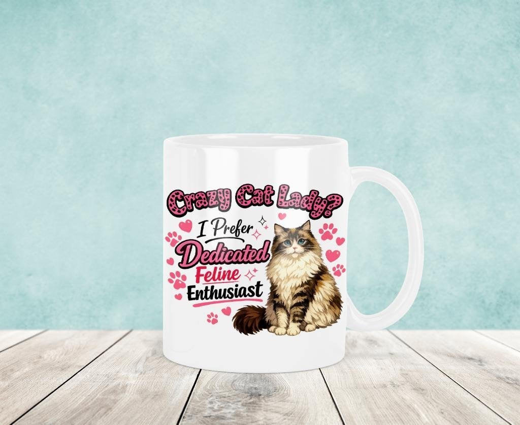 Crazy Cat Lady - Katten Mok, Verzenden, Keramiek, Nieuw, Overige stijlen