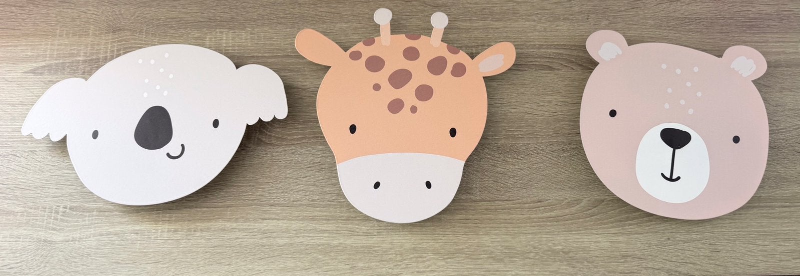 Wandlampen koala, giraffe en beer, Ophalen, Zo goed als nieuw, Wanddecoratie