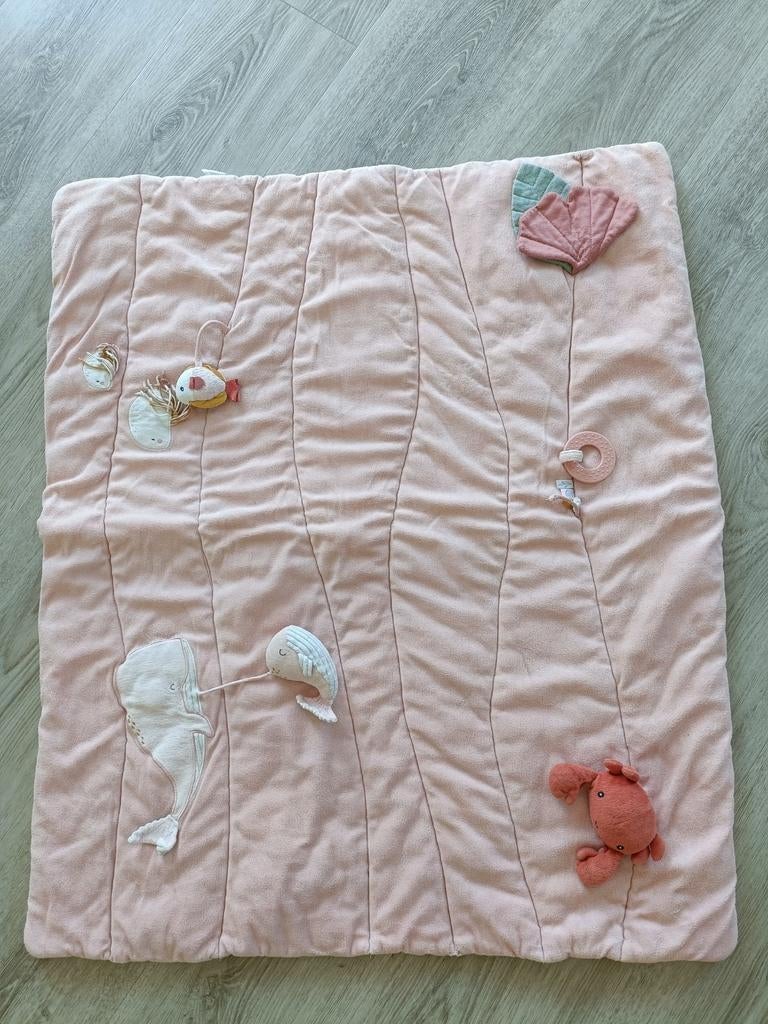 Little Dutch Roze speelkleed met zeedieren voor baby's, Ophalen of Verzenden, Gebruikt, Speelkleed