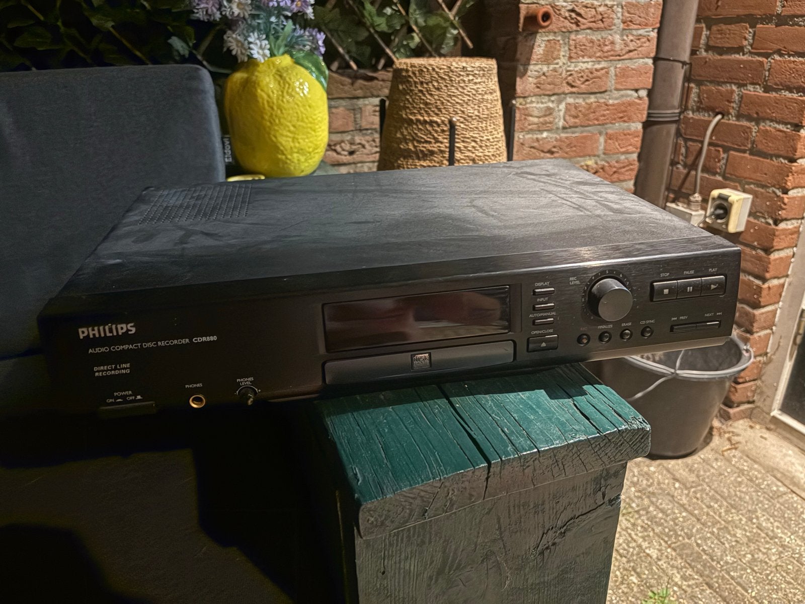 Philips CDR880 Audio CD Recorder - Direct Line Recording, Audio, Tv en Foto, Cd-spelers, Ophalen of Verzenden, Gebruikt, Philips
