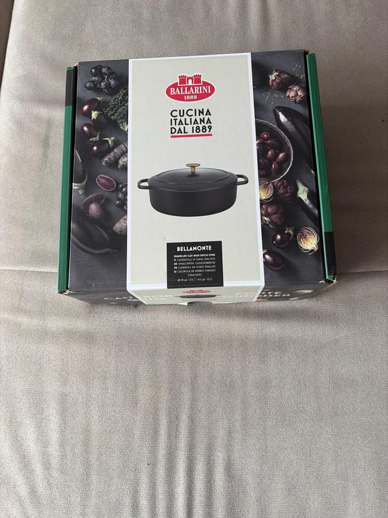 Ballarini Bellamonte Gietijzeren Braadpan - Nieuw in doos, Nieuw, Ophalen of Verzenden, Koekenpan of Braadpan, Gietijzer