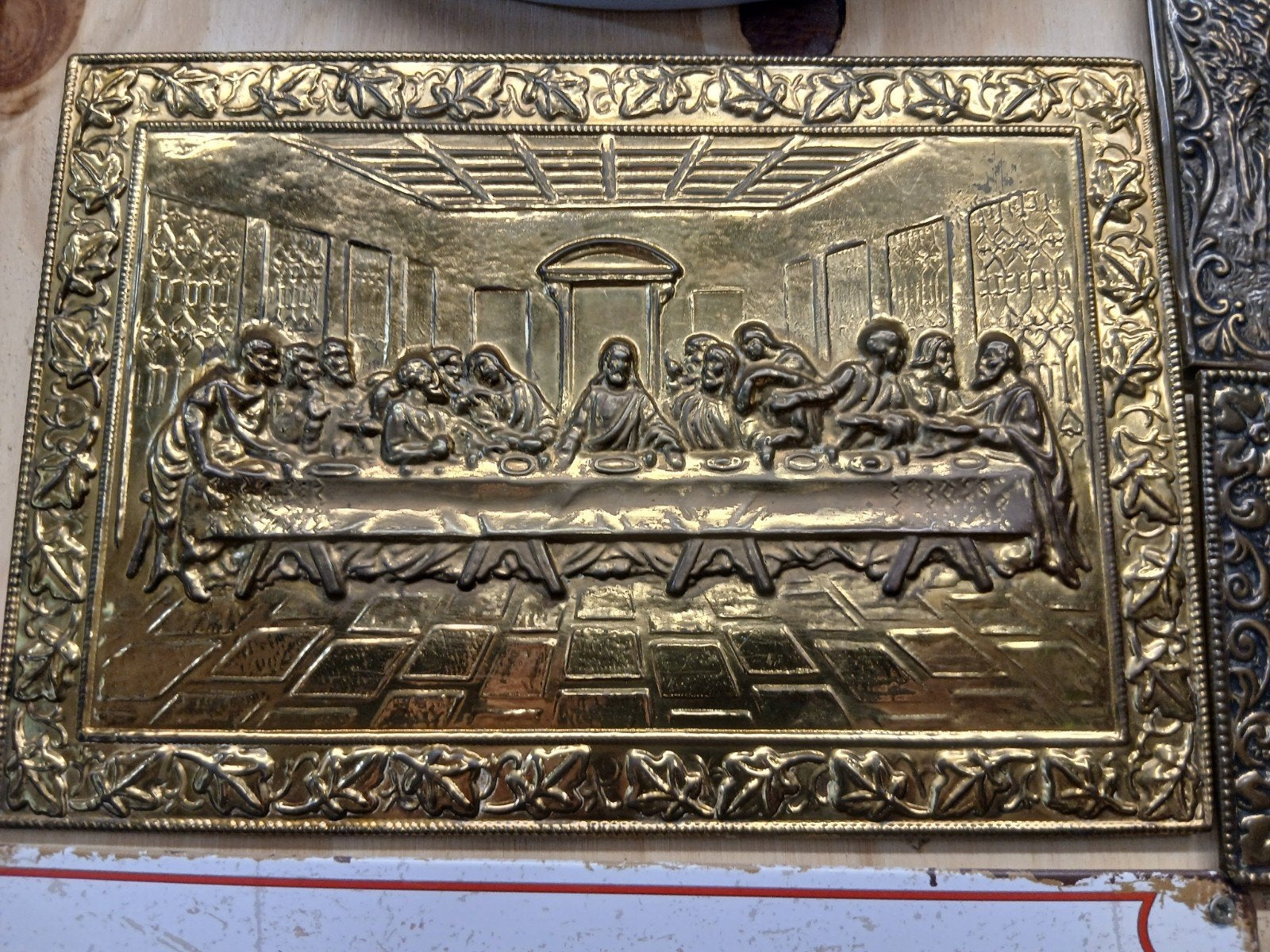 Set van 12 koperen/bronzen reliëfplaten, Ophalen of Verzenden