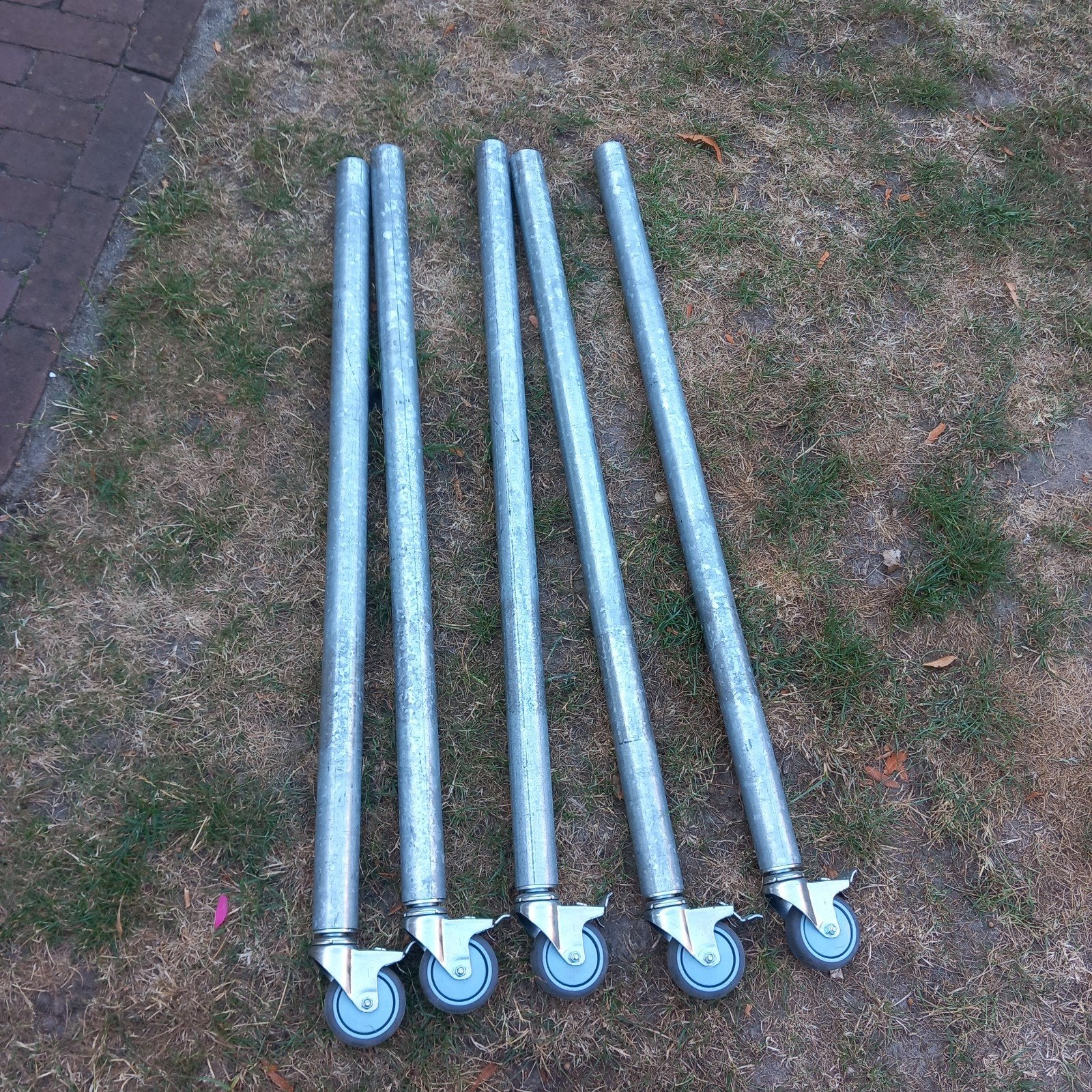 5 steigerbuizen met zwenkwielen, Doe-het-zelf en Verbouw, Ophalen, Zo goed als nieuw, Overige typen, Minder dan 2 meter