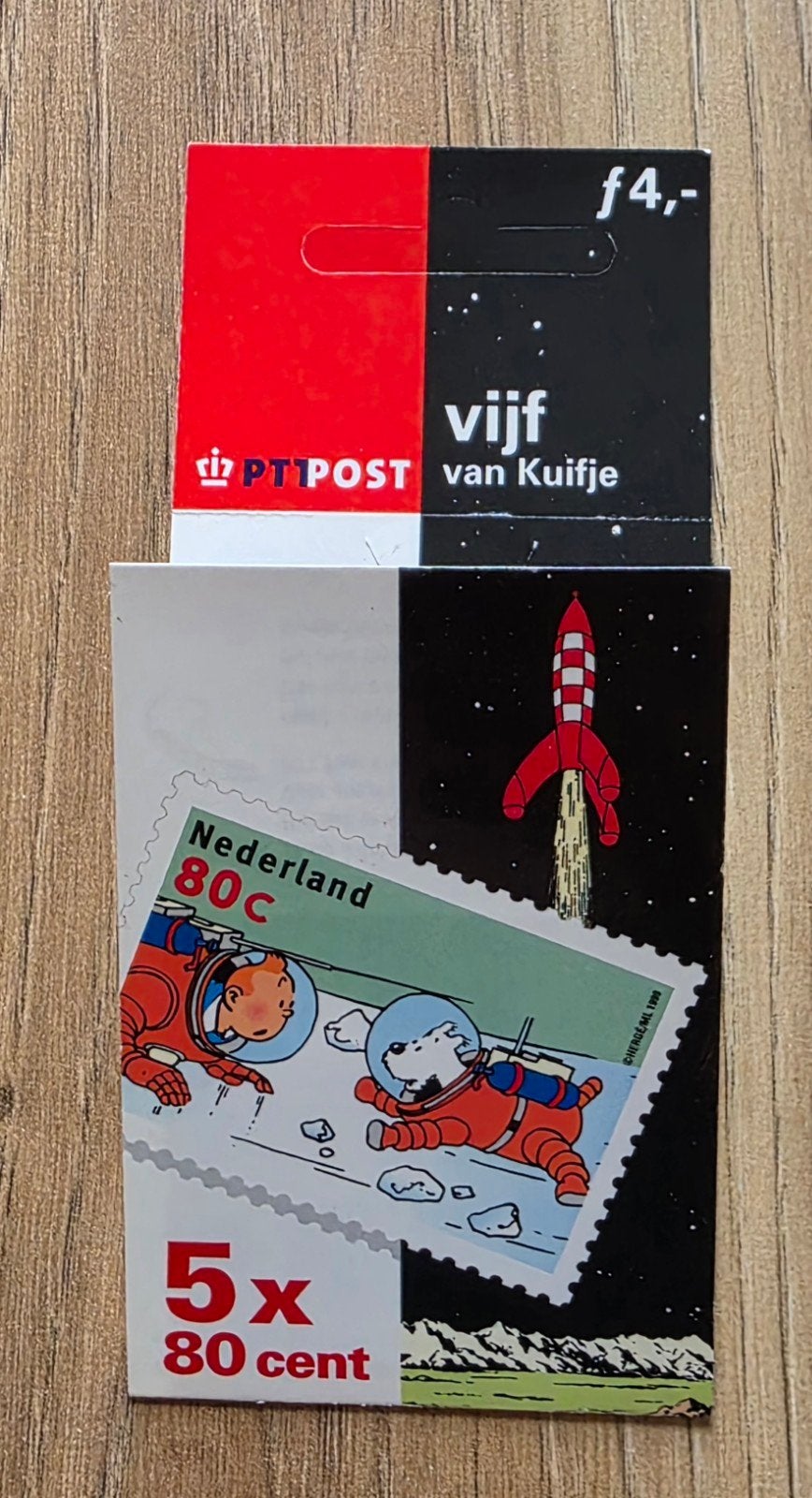 Postzegels Kuifje, Ophalen