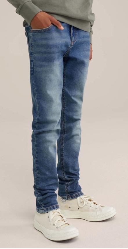 Stoere blauwe Blue Ridge slim fit stretch/ jog jeans mt 170., Kinderen en Baby's, Kinderkleding | Maat 170, Broek, Verzenden, Zo goed als nieuw
