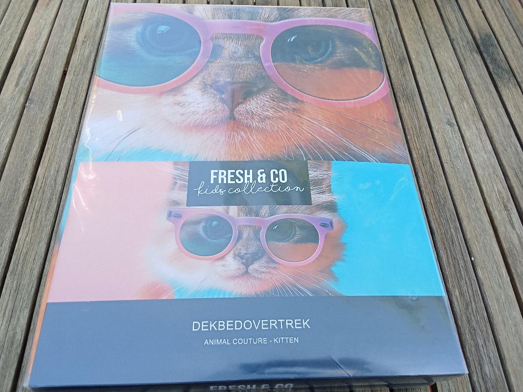 Dekbedovertrekset Cat 140cmx200cm, Ophalen of Verzenden, Nieuw, Eenpersoons, Dekbedovertrek