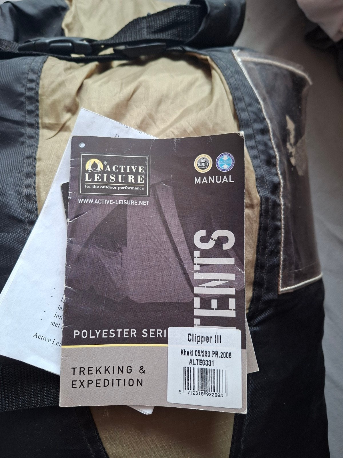 te koop 3 pers tent active leisure, Caravans en Kamperen, Ophalen, Zo goed als nieuw