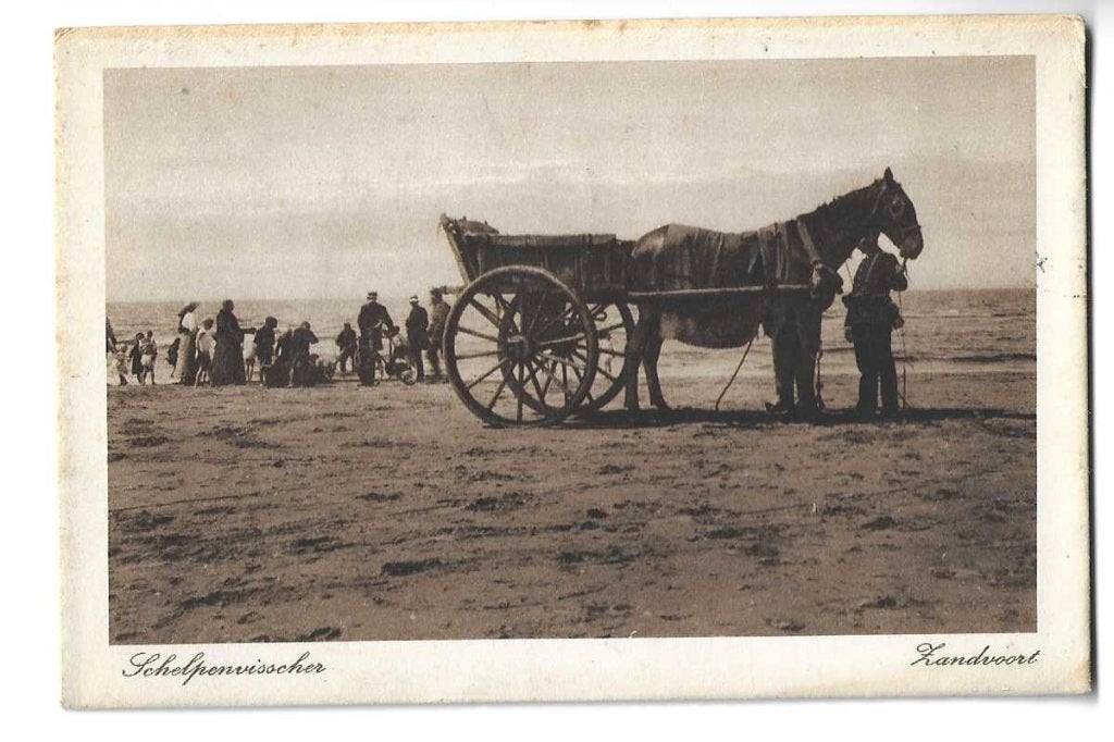 zandvoort  schelpenvisser  goudstikker collectie, Verzenden, Voor 1920, Gelopen, Ambachten of Beroep