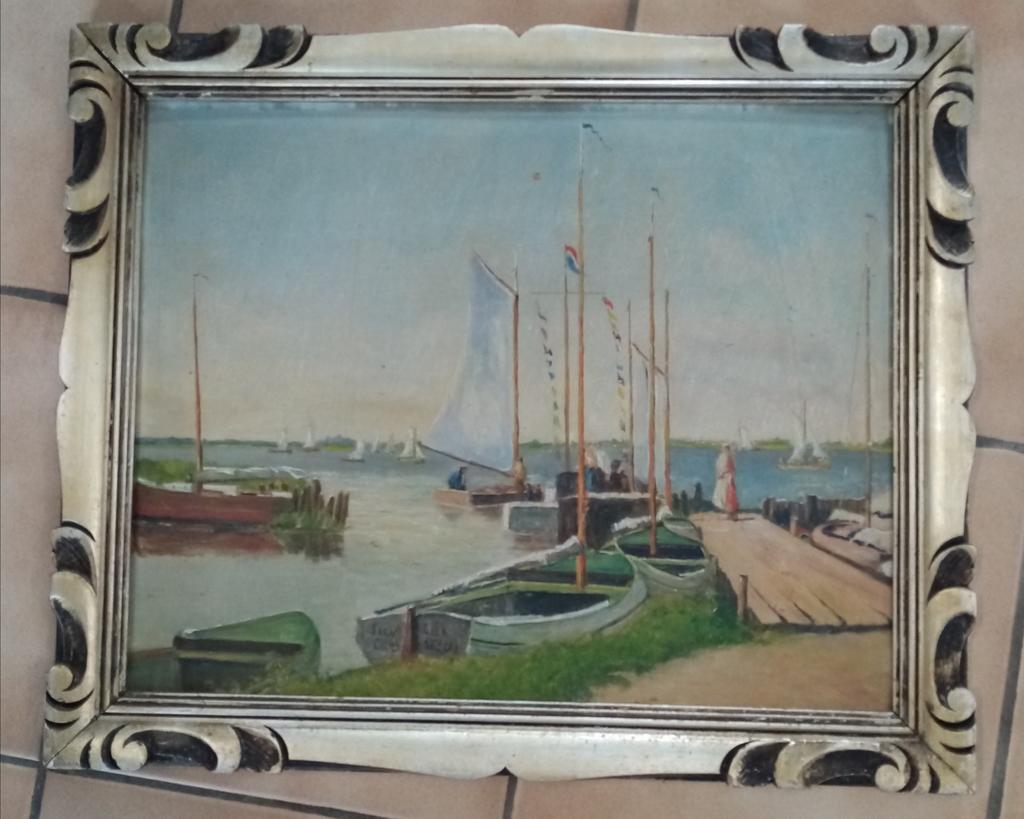 Schilderij S van Dijk, Ophalen of Verzenden