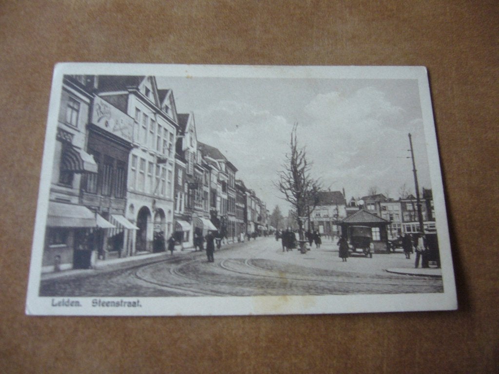 LEIDEN  =  STEENSTRAAT, Ophalen of Verzenden, 1920 tot 1940, Gelopen, Zuid-Holland