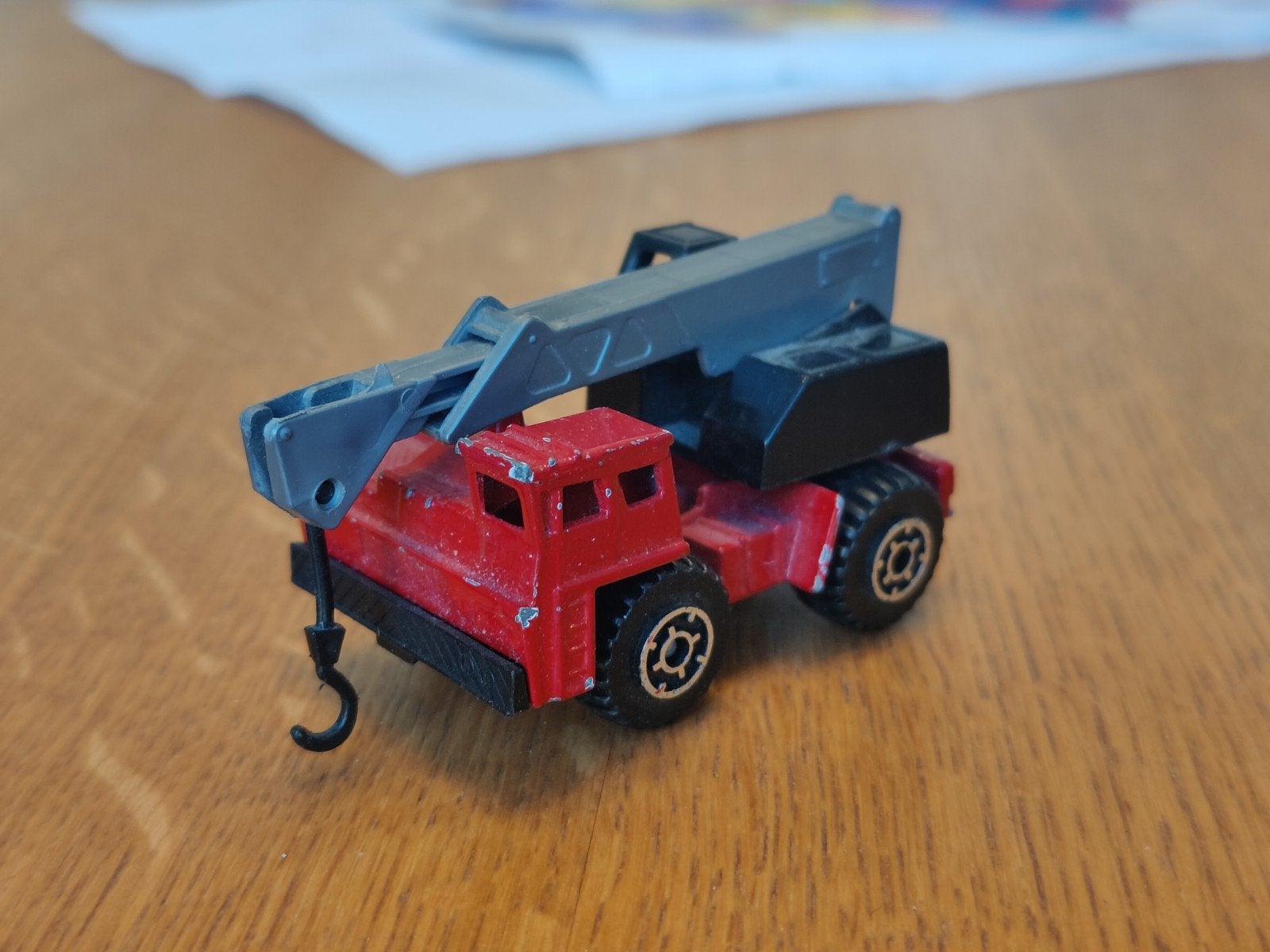 Matchbox Mobile Crane ROOD, Ophalen, Zo goed als nieuw, Auto