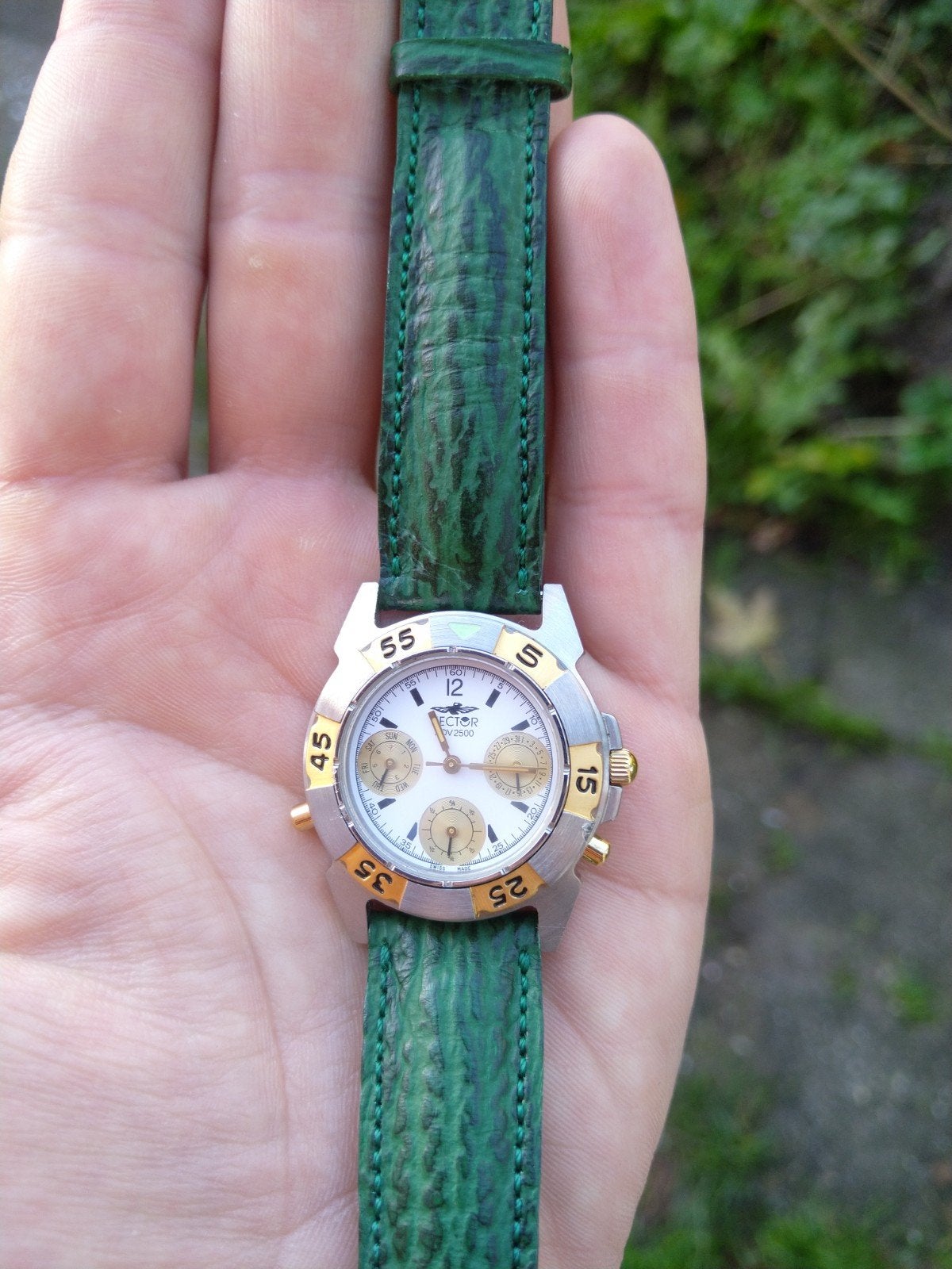 Sector ADV 2500 zeldzaam horloge Swiss made quartz, Ophalen of Verzenden, Staal, Overige merken