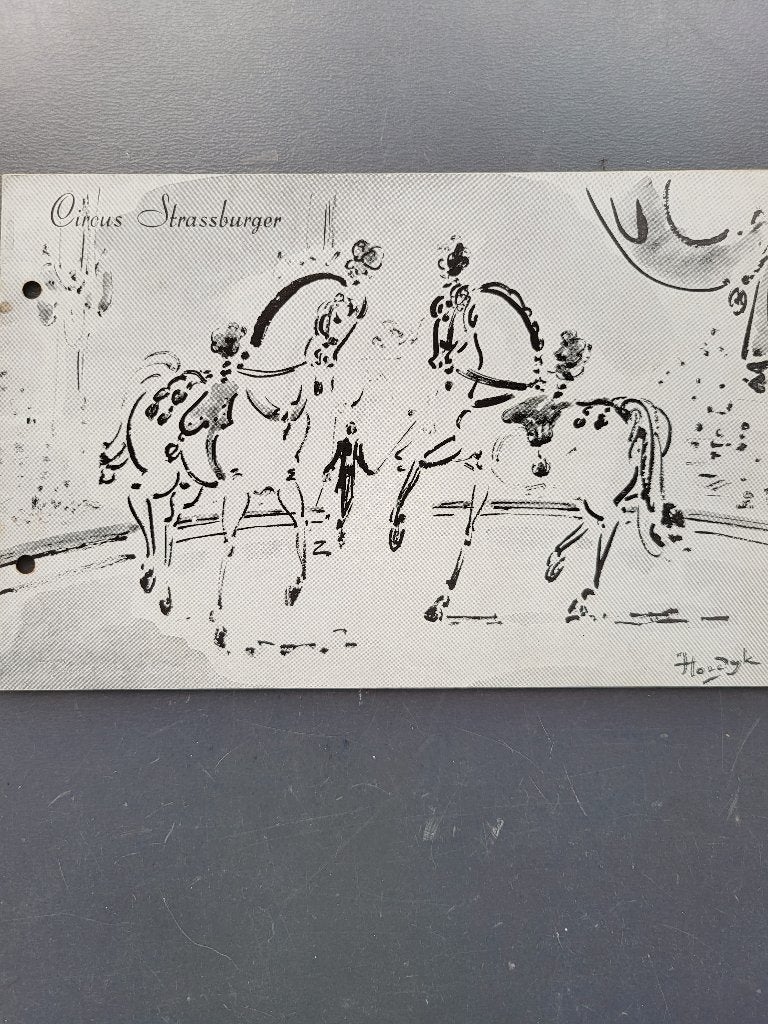 Circus Strassburger Tournee 1957 Programma - Prima Staat, Ophalen of Verzenden, Gelezen, Overige onderwerpen