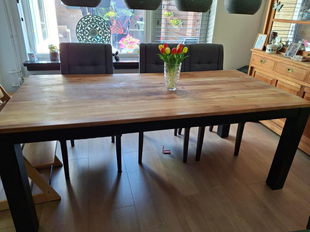 Mooie robuuste eetkamertafel., Huis en Inrichting, Tafels | Eettafels, Ophalen