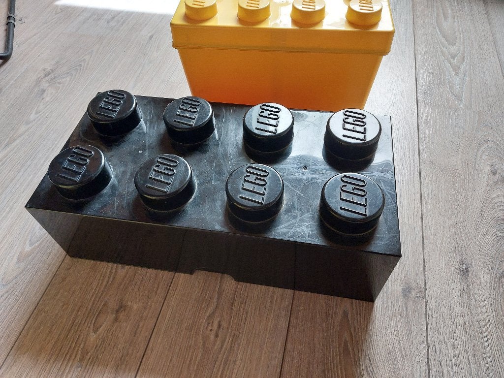 2 lege lego opbergdozen, Ophalen, Gebruikt, Accessoire, Lego