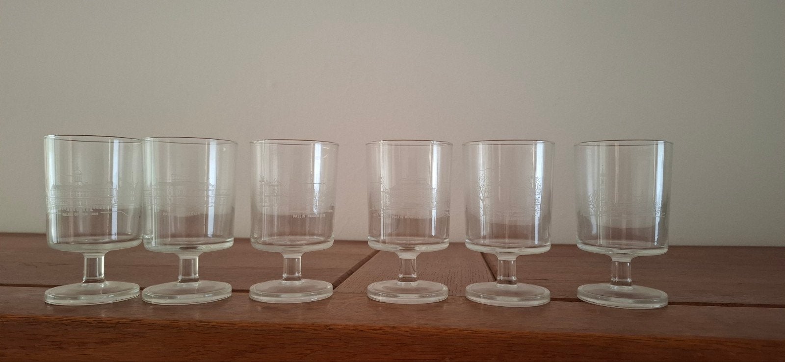 Set van 6 Paleis Glazen - Nederlandse Paleizen, Ophalen