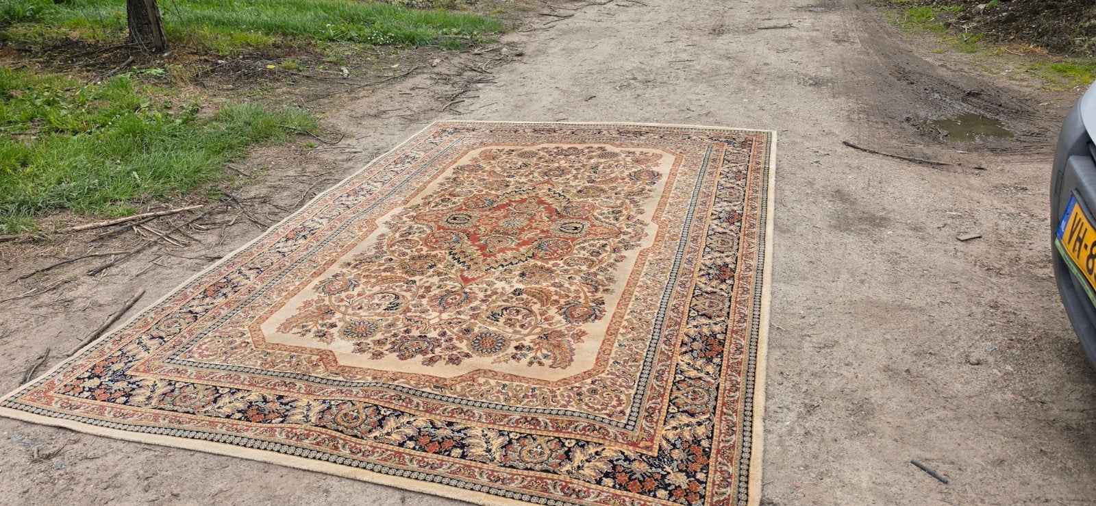 Prachtig groot vintage Perzisch wollen tapijt 300x200!, Huis en Inrichting, Stoffering | Tapijten en Kleden, Perzisch, 200 cm of meer